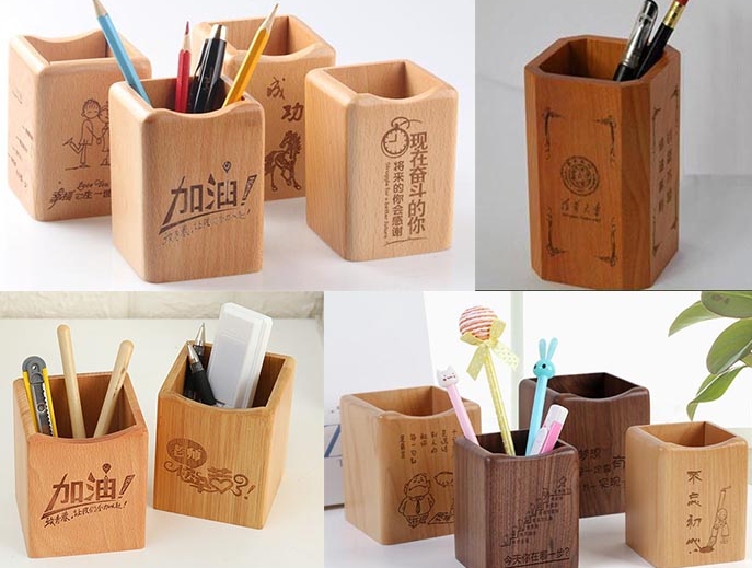 激光雕刻筆筒，書房更添文藝氣息