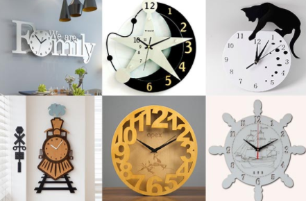 激光雕刻掛鐘，一寸光陰一寸金