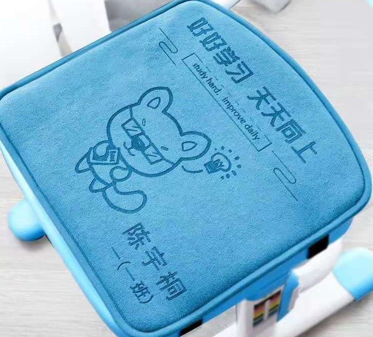 當(dāng)激光打標(biāo)機機遇到坐墊，故事開始了......