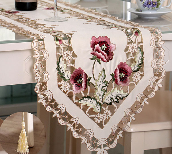 桌旗桌布激光裁剪切割，餐桌上的儀式感