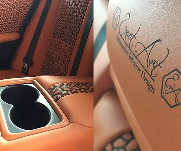 汽車坐墊激光打標(biāo),愛車升級秒秒鐘！